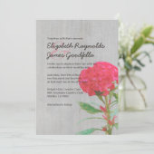 ヴィンテージコックコーム結婚式招待状 招待状 (スタンド正面)