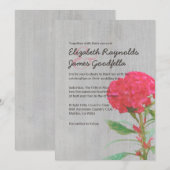 ヴィンテージコックコーム結婚式招待状 招待状 (正面/裏面)