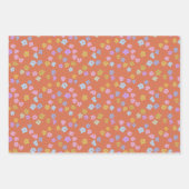 ヴィンテージコッタゲコアボホディッシーフラワーズパステルズ ラッピングペーパーシート (正面2)