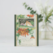 ヴィンテージコテージと菊の感謝祭 ポストカード (スタンド正面)