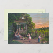 ヴィンテージコテージはがき ポストカード (正面/裏面)