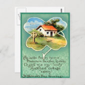 ヴィンテージコテージアイリッシュクロスサンパトリックのデイカード ポストカード (正面/裏面)