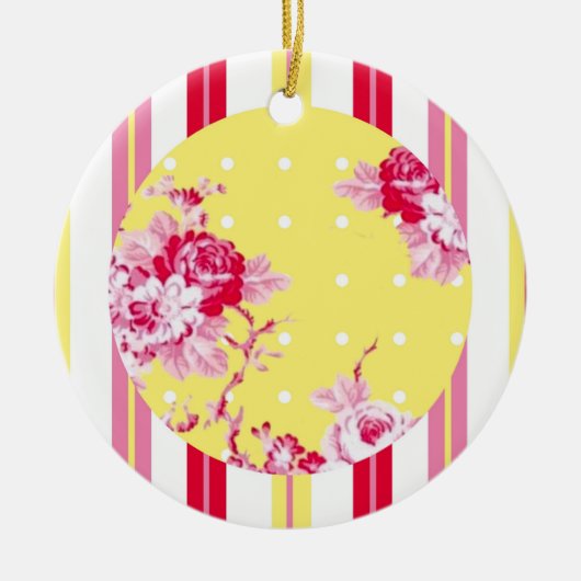 ヴィンテージコテージオーナメント セラミックオーナメント (正面)