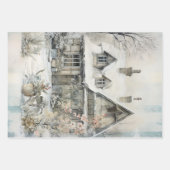 ヴィンテージコテージガーデンエフェメラ ラッピングペーパーシート (正面3)