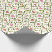 ヴィンテージコテージクリスマスオーナメント包装紙 ラッピングペーパー (角)