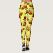 ヴィンテージコテージコアイチゴ黄色イチゴ レギンス (裏面)