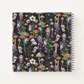 ヴィンテージコテージコアキャットウィッチハロウィーン ノートブック (裏面)