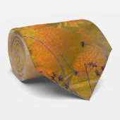 ヴィンテージコテージコアサンフラワーマッシュルームコラージュ ネクタイ (ロール)