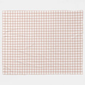 ヴィンテージコテージコアダスティバラギンガム フリースブランケット (正面(横))