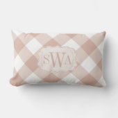 ヴィンテージコテージコアダスティバラギンガム ランバークッション (正面)