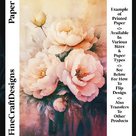 ヴィンテージコテージコアパステルペオニーCT3クラフト紙