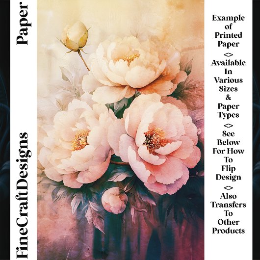 ヴィンテージコテージコアパステルペオニーCT3クラフト紙
