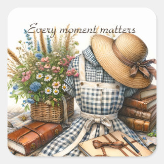 ヴィンテージコテージコアピクニック スクエアシール