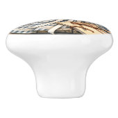 ヴィンテージコテージコアピクニック セラミックノブ (側面)