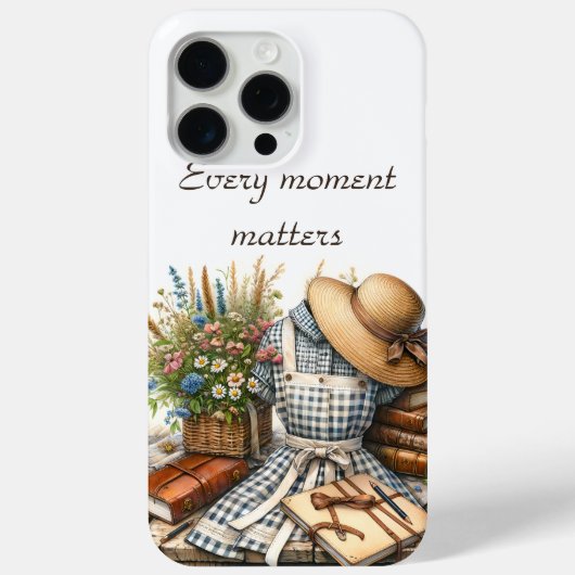 ヴィンテージコテージコアピクニック Case-Mate iPhoneケース (裏面)