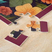 ヴィンテージコテージコアフロッグパズル魅力的 – 動物 ジグソーパズル (側面)