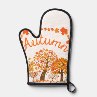 ヴィンテージコテージコア野草秋の緑の自然 鍋つかみ