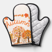 ヴィンテージコテージコア野草秋の緑の自然 鍋つかみ (正面/裏面)