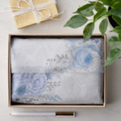 ヴィンテージコテージドラゴンフライブルーバラデクページ 薄葉紙 (ギフト)