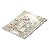 ヴィンテージコテージファームハウス文房具メモ帳 ノートパッド (回転)