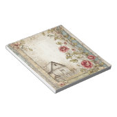 ヴィンテージコテージファームハウス文房具 ノートパッド (アングル)