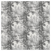 ヴィンテージコテージランドスケープToile-Black & White ファブリック (見本)