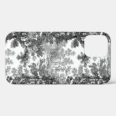 ヴィンテージコテージランドスケープToile-Black & White Case-Mate iPhoneケース (裏面 (横))