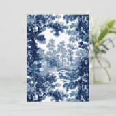 ヴィンテージコテージランドスケープToile-Blue & White サンキューカード (スタンド正面)