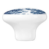 ヴィンテージコテージランドスケープToile-Blue & White セラミックノブ (側面)