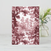 ヴィンテージコテージランドスケープToile-Pink & White サンキューカード (スタンド正面)