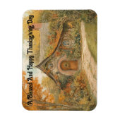 ヴィンテージコテージ感謝祭日フレキシブルマグネット マグネット (縦)