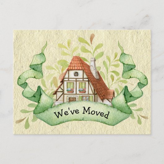 ヴィンテージコテージ 住所変更のお知らせ 案内ポストカード (正面)