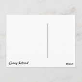 ヴィンテージコニーアイランドオンビーチ ポストカード (裏面)