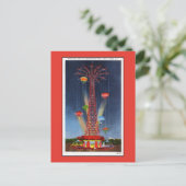 ヴィンテージコニーアイランドパラシュートジャンプ ポストカード (スタンド正面)