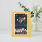 ヴィンテージコニーアイランド花火オンビーチ ポストカード (スタンド正面)
