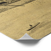 ヴィンテージコニー島の絵図(1906) ポスター (角)