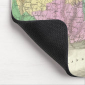 ヴィンテージコネチカットの地図(1827年) マウスパッド (コーナー)