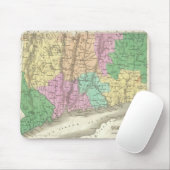 ヴィンテージコネチカットの地図(1827年) マウスパッド (マウス)