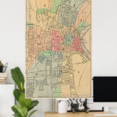 ヴィンテージコネチカット州ハートフォードの地図（1903年） ポスター (ホームオフィス)