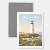 ヴィンテージコネチカット マグネット (正面/裏面)