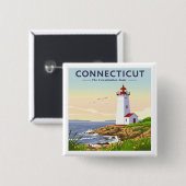 ヴィンテージコネチカット 缶バッジ (正面&裏面)