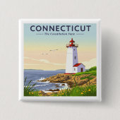 ヴィンテージコネチカット 缶バッジ (正面)