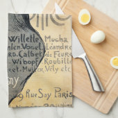 ヴィンテージコフランスのコリコアーティスト キッチンタオル (四つ折り)