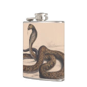 ヴィンテージコブラ絵を描スネーク フラスク (左)