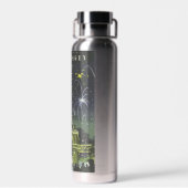 ヴィンテージコペンハーゲンイラストレーション旅行ポスター ウォーターボトル (背面)