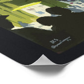 ヴィンテージコペンハーゲンイラストレーション旅行ポスター ポスター (角)