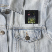 ヴィンテージコペンハーゲンイラストレーション旅行ポスター 缶バッジ (インサイチュ)