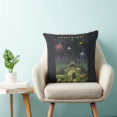 ヴィンテージコペンハーゲンイラスト旅行ポスター クッション (椅子)