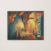 ヴィンテージコペンハーゲンデンマークトラベル ジグソーパズル (横)