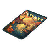 ヴィンテージコペンハーゲンデンマークトラベル マグネット (左側)